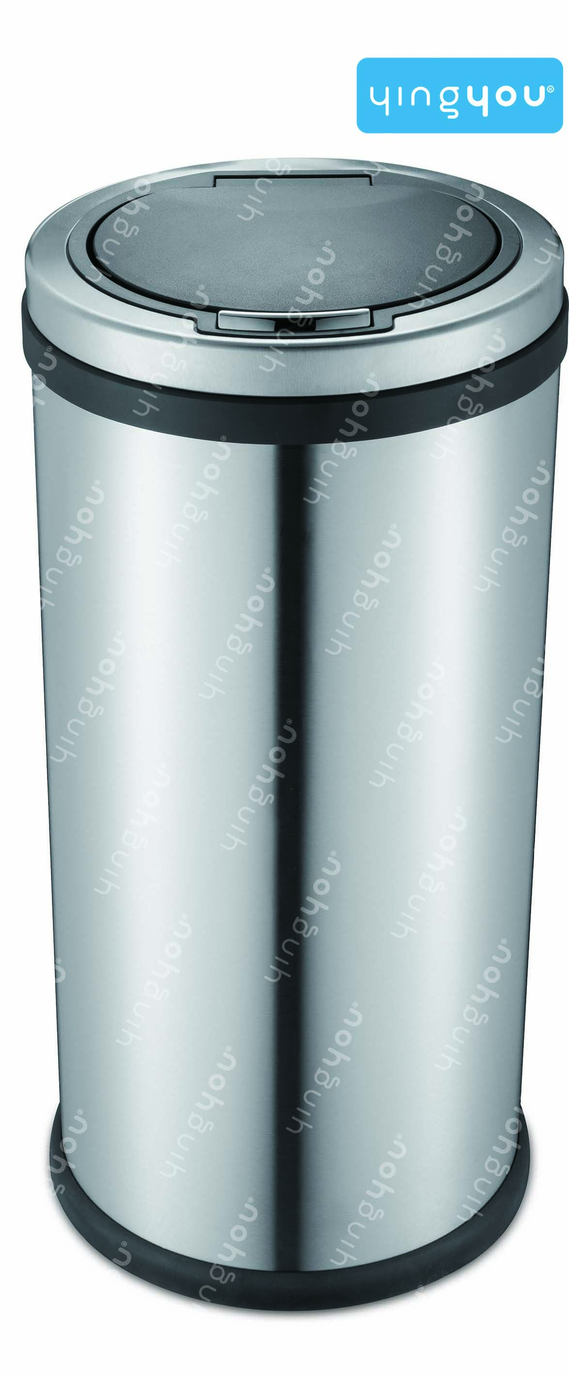 30L STAINLESS STEEL TOUCH TOP BIN