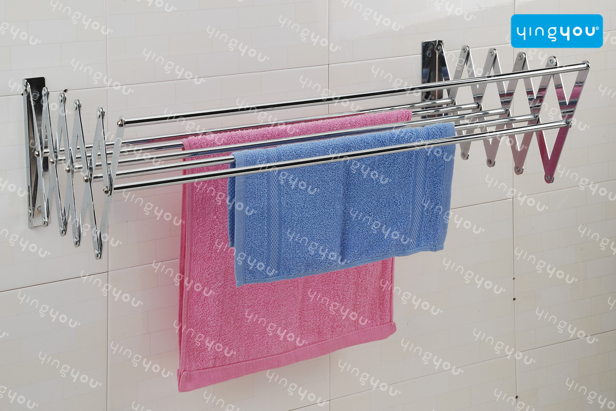 EXTENDABLE WALL-MOUNTED TOWEL RACK