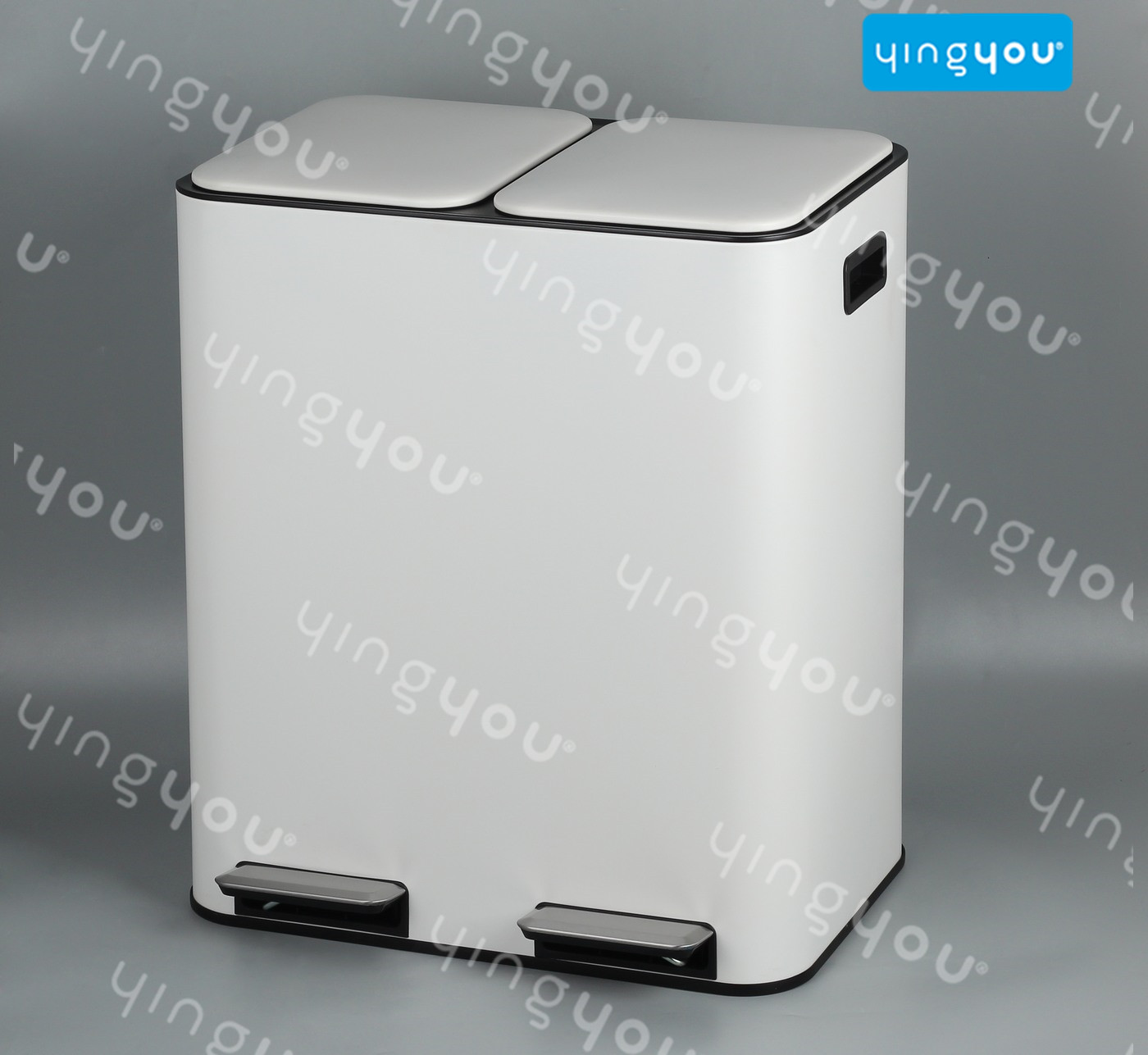 60L RECYCLE DUSTBIN WITH SOFT CLOSE (30L + 30L)